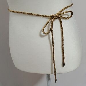 Vintage Gold Twisted Rope Belt